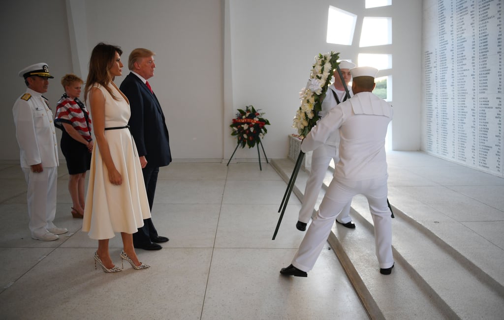Melania Trump's Snakeskin Manolo Blahnik Heels