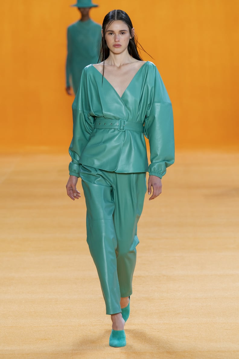 Puffy Sleeves on the Sally LaPointe Runway at New York Fashion Week