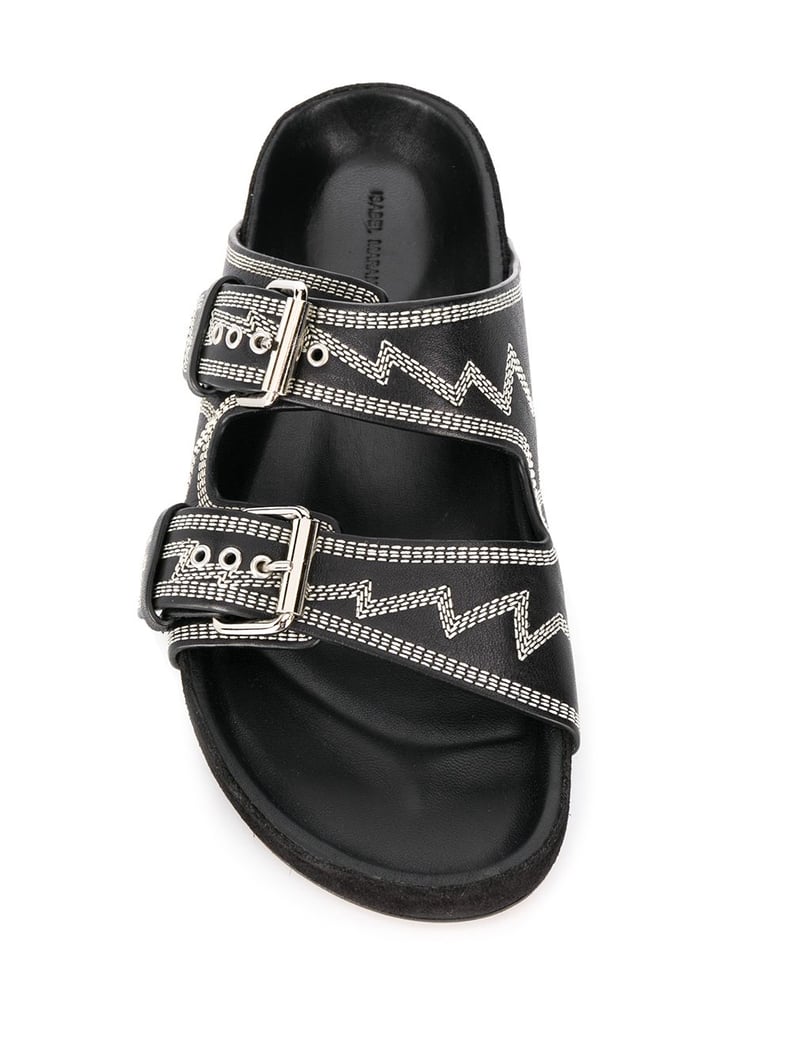 Isabel Marant Zigzag Stitch Detail Sandals