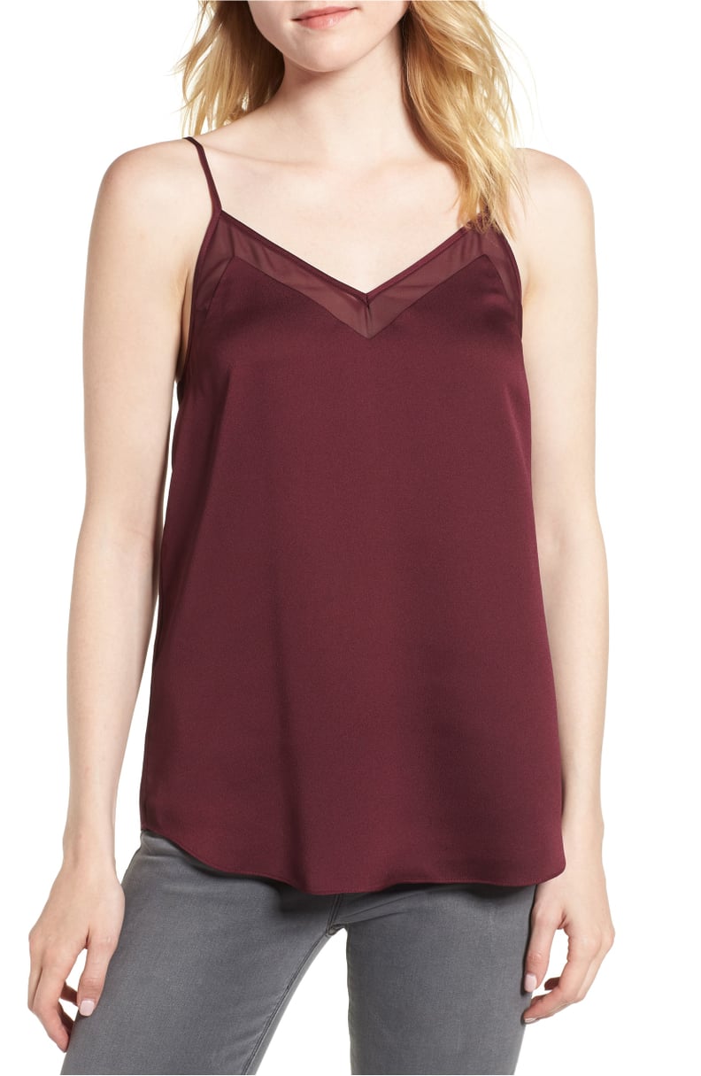 1.STATE Chiffon Trim Camisole