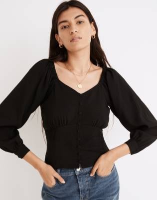 Madewell Preston Puff-Sleeve Top