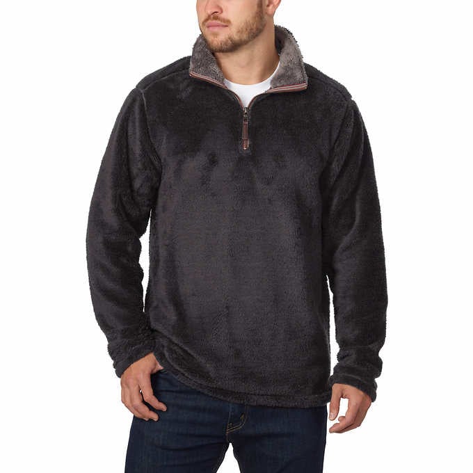 Trinity Men's Plush 1/4 Zip Pullover