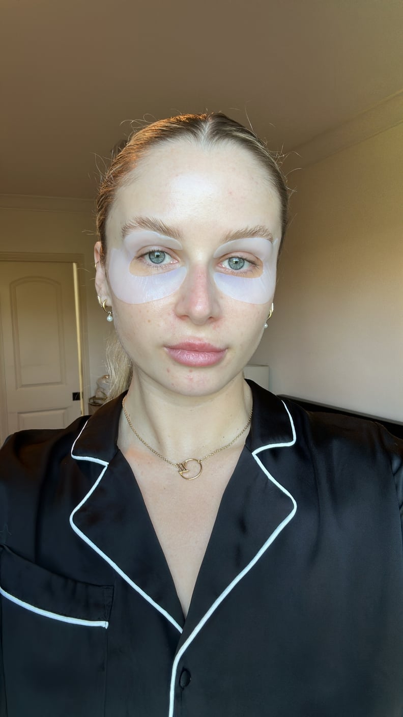 Taylor Wearing Peace Out Retinol Eye Lift Patches