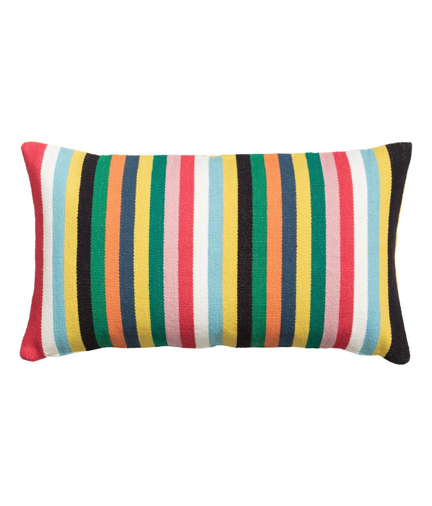Striped Cushion Cover (18) H&M Summer 2016 Home Decor POPSUGAR