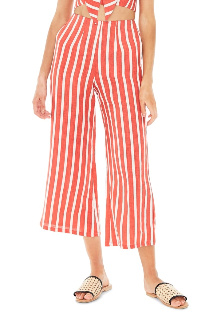 Faithfull the Brand Tomas Stripe Linen Wide Leg Pants