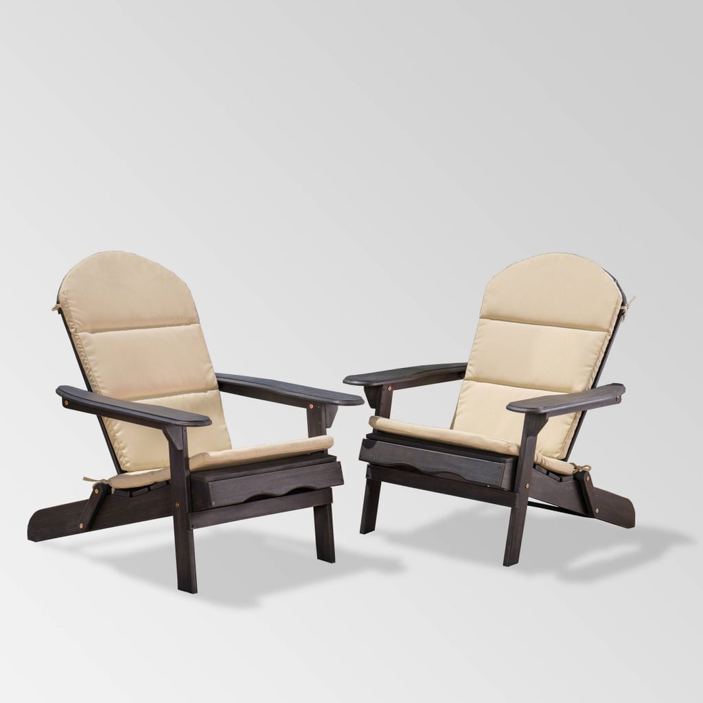 Adirondack Chair With Cushioning: Christopher Knight Home Malibu Acacia Wood Adirondack Chairs
