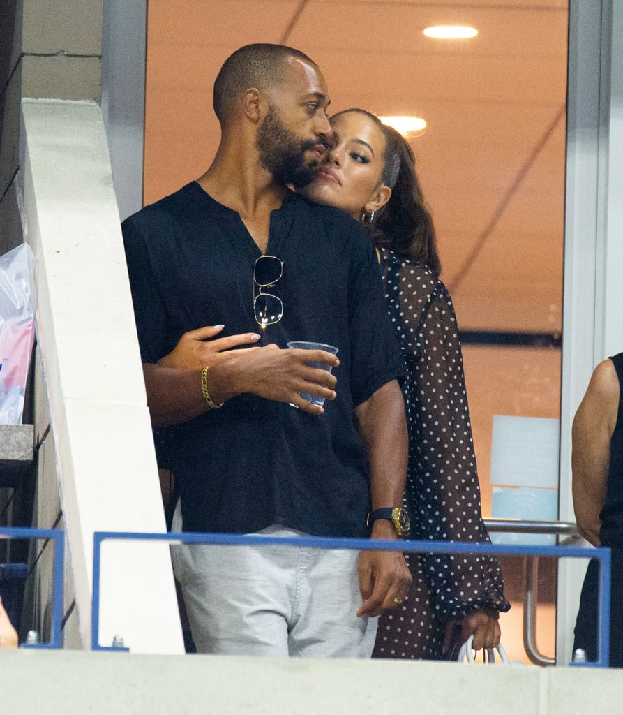 Ashley Graham and Justin Ervin at the 2018 US Open