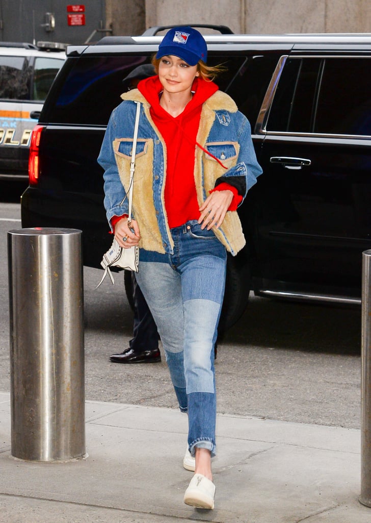 Gigi Hadid's Patchwork Jeans