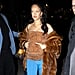 Rihanna Gives Her Pregnancy Style a Y2K Spin in a Fuzzy Tube Top