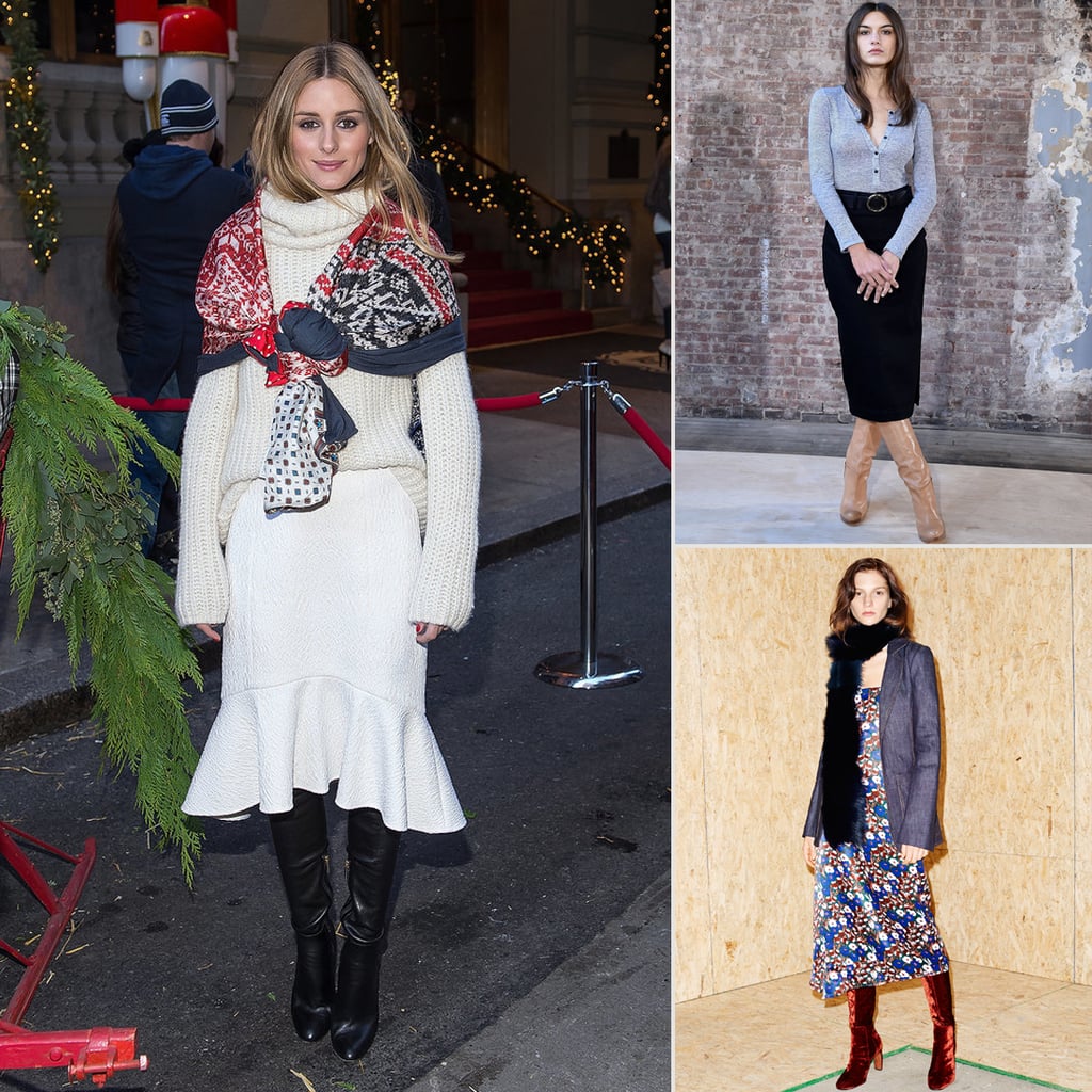 How to Wear Skirts Over Boots