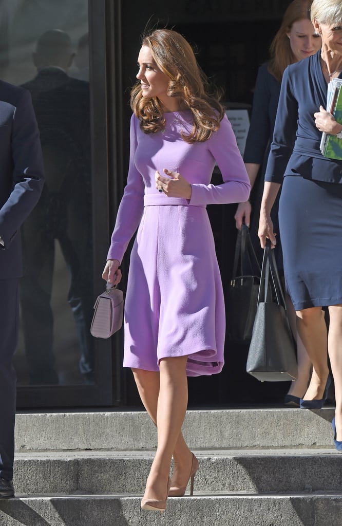 Kate Middleton Purple Bag From Aspinal of London 2018 | POPSUGAR ...