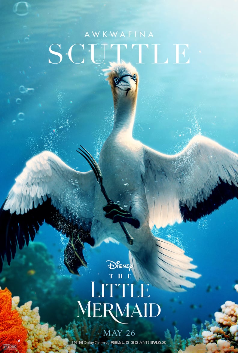 Awkwafina as Scuttle in "The Little Mermaid" Poster