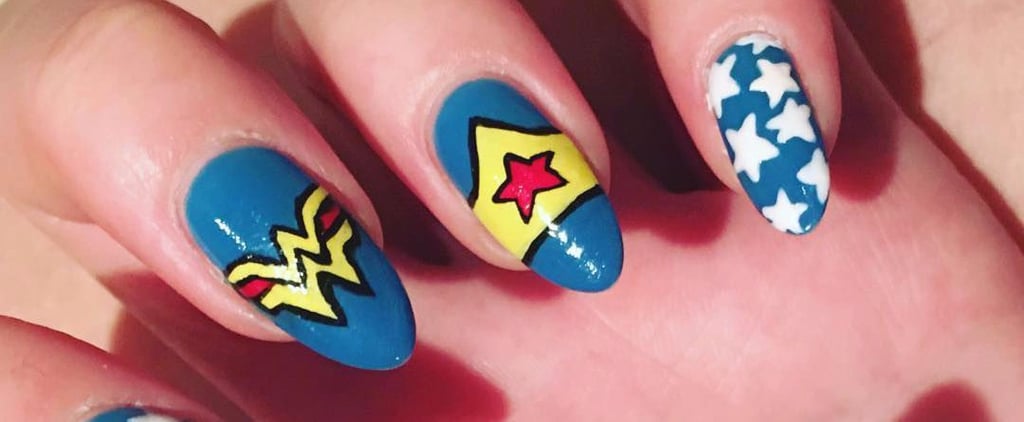 Wonder Woman Nail Art