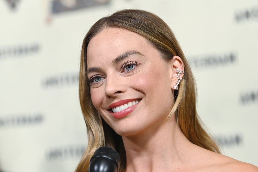 Margot Robbie Wears a Bridal Look For the Amsterdam Premiere