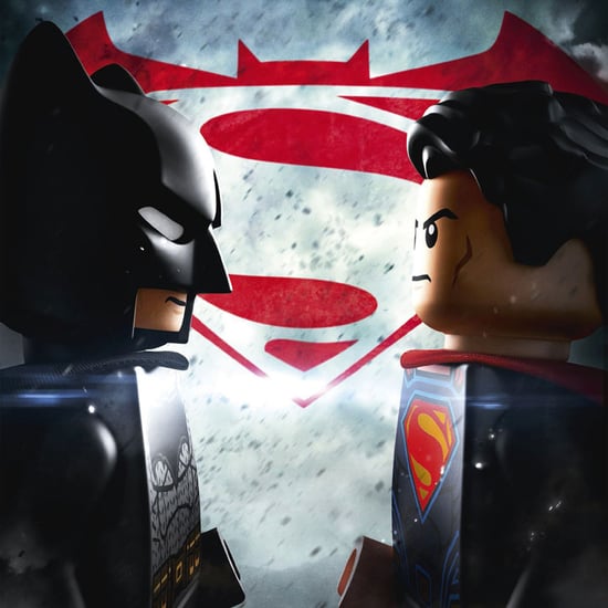 蝙蝠侠v超人乐高的海报