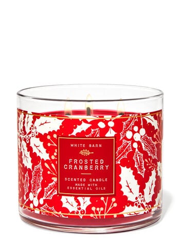 Frosted Cranberry Three-Wick Candle