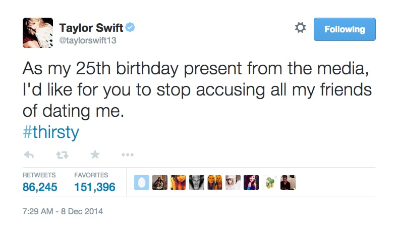 When She Was "Dating Karlie Kloss and Matt Healy and . . . "