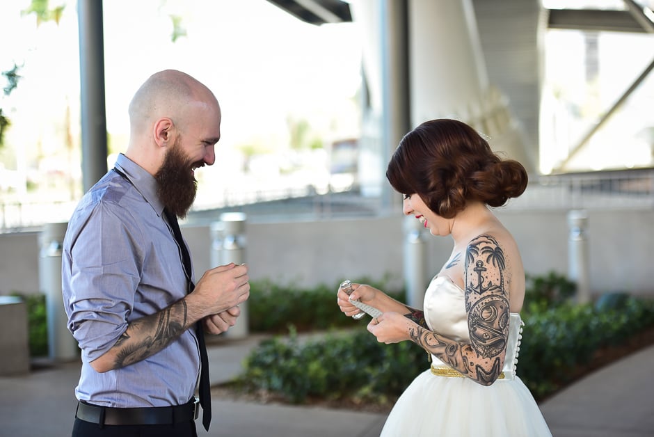 Tropical Las Vegas Wedding