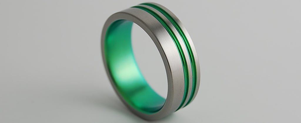 Men's Titanium Wedding Ring ($90)