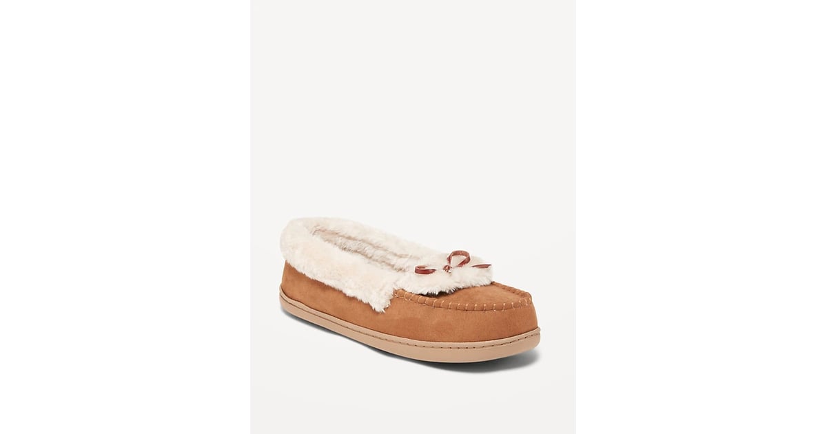 Faux suede hotsell moccasin slippers
