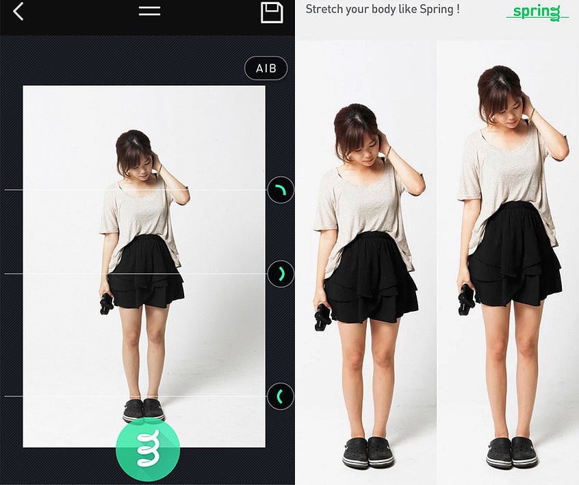 This app makes you look thinner by stretching your body craziest