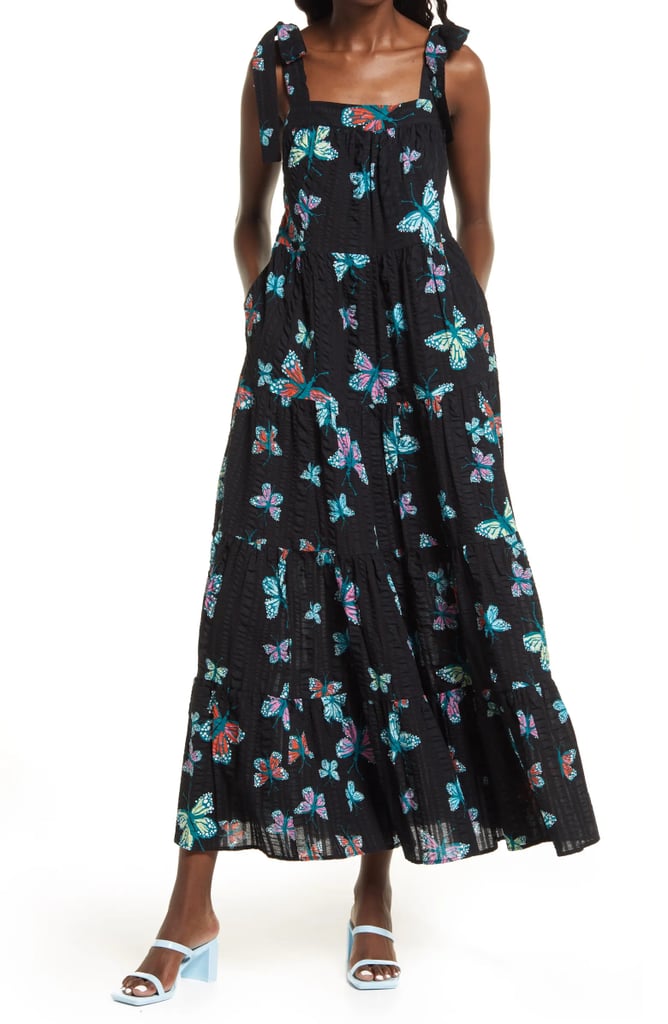 Cristina Martinez Print Tiered Sundress