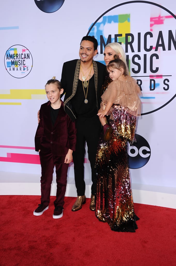 Ashlee Simpson and Evan Ross at the 2017 AMAs
