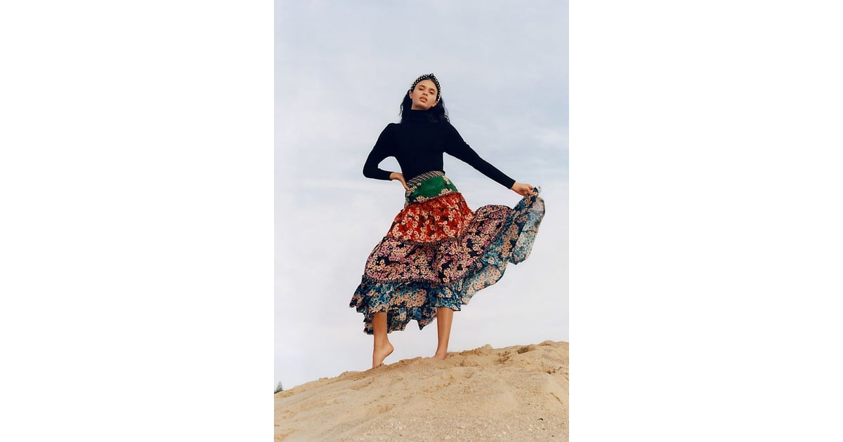 Anarosa Tiered Maxi Skirt Anthropologie Is Offering an Extra 25