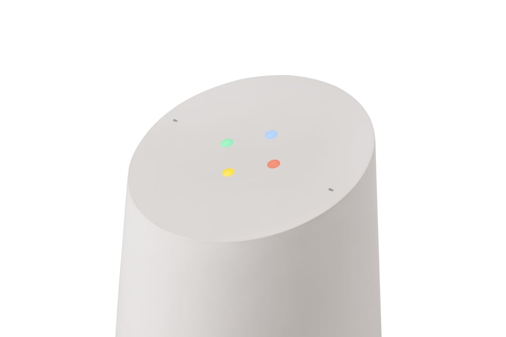 Here's the Google Home in action. Here's the Google Home in action.