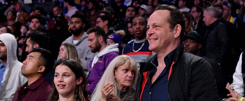 Vince Vaughn Attends Lakers Game With His Wife and 2 Kids