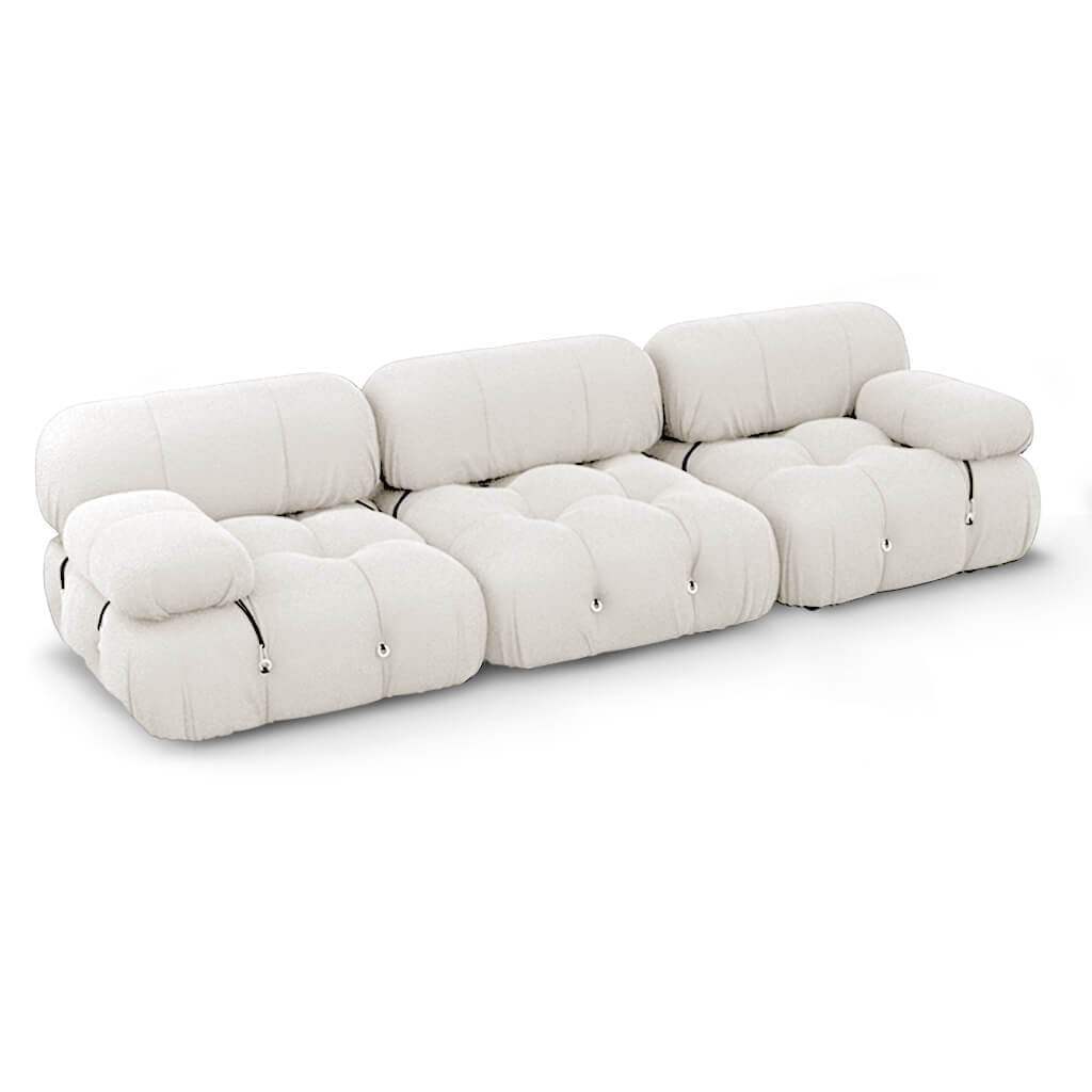 White sherpa clearance couch
