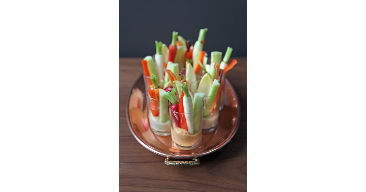 Individual Hummus and Crudités Cups Hot and Cold Appetizer Recipes