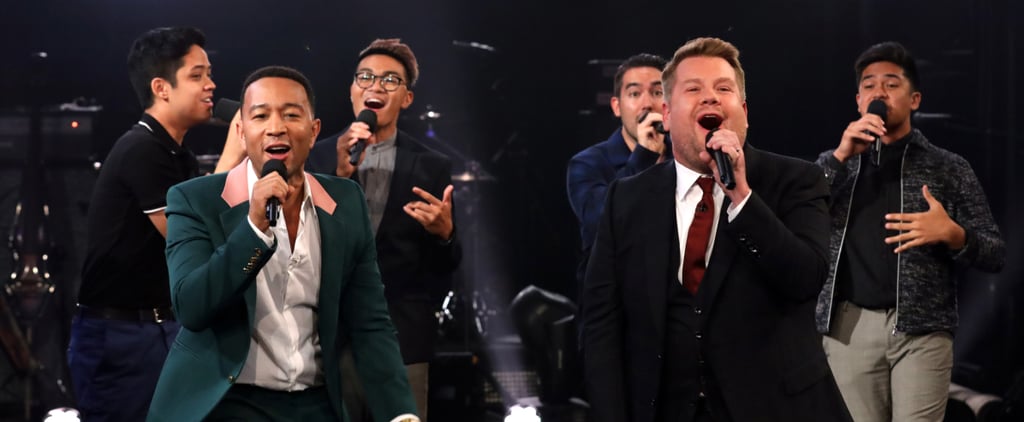James Corden Threatens to Seduce John Legend's Dad in This Musical Riff-Off
