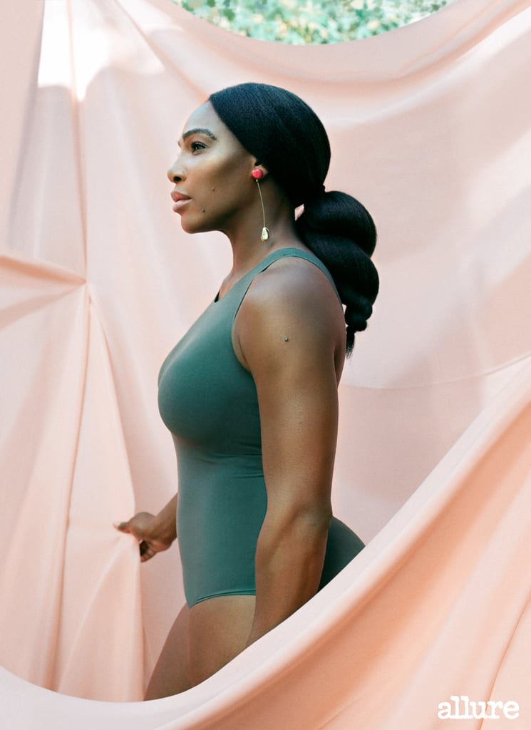 Serena Williams recognizes that she's being "annoying" when she says this, but she loved being pregnant. The tennis player recently shared some beautiful thoughts on motherhood and her daughter, Alexis Olympia Ohanian Jr., in Allure's February 2019 issue. "I loved everything about it. I was one of those weird people that loved being pregnant," Serena said. "After I came out [of the hospital], I had a stomach, but I thought, This is kind of cool. I have a stomach because the baby was there."
Serena is also realistic, however, about motherhood's many challenges. For starters, she said it was difficult to get back in shape following her daughter's birth. "I'm feeling pretty good about my body. I worked hard at it in the past eight months to get back from the baby," she said. "It hasn't been easy. I'm not 21 anymore. But I did it slow and steady." (For what it's worth, Serena won a grand slam match a mere eight months after giving birth.)
"Standing up for yourself is not going to be easy, but it's always eventually respected."
Serena also opened up about the advice she's imparting to her daughter. "I want her to know that being strong is never easy. Not in this world we are living in . . . Standing up for yourself is not going to be easy, but it's always eventually respected." She added, "When I tell her she's beautiful, I want to teach her that she's beautiful from the inside . . . Giving is beauty. Being kind and humble is the ultimate beauty."
Another piece of advice actually comes from her own mother, Oracene Price, who raised Serena and Venus Williams to become confident women. Serena said her mom helped them "really believe in ourselves, be proud of our heritage, our hair, and our bodies. That was something that was really important for her to teach us."

    Related:

            
            
                                    
                            

            Serena Williams Has a Message For Working Parents, and We Already Feel Less Alone