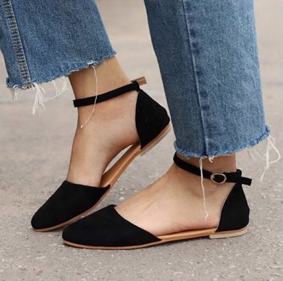 Ankle Strap Ballet Flats | If You Think 