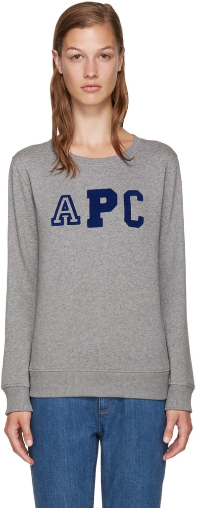 A.P.C. Grey Collegienne Sweatshirt ($165)