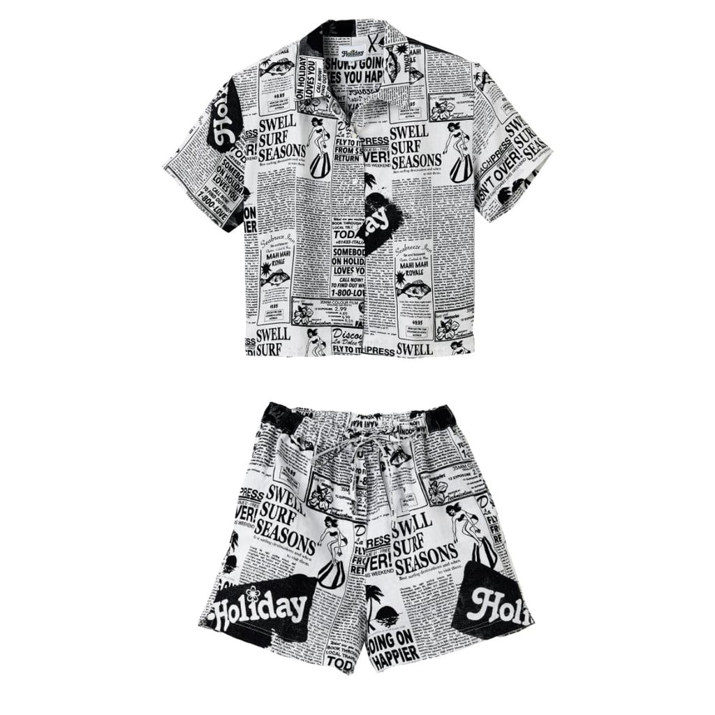 Holiday the Label Pyjama Short Set in Good News