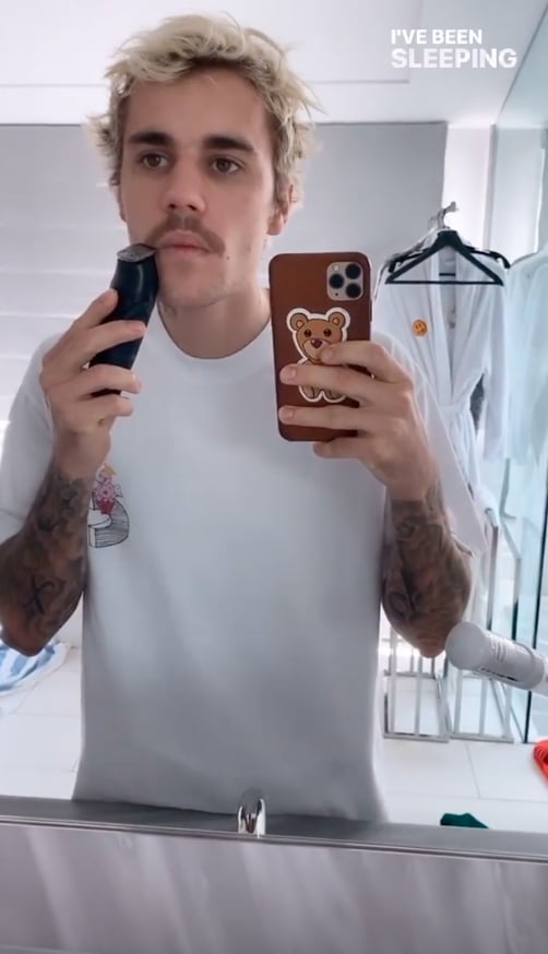 Justin Bieber Shaves Off His Moustache February 2020