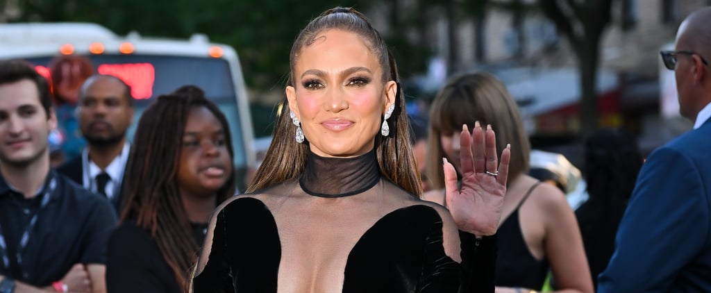 J Lo Wears Sheer, Crystal-Embellished Bodysuit Onstage