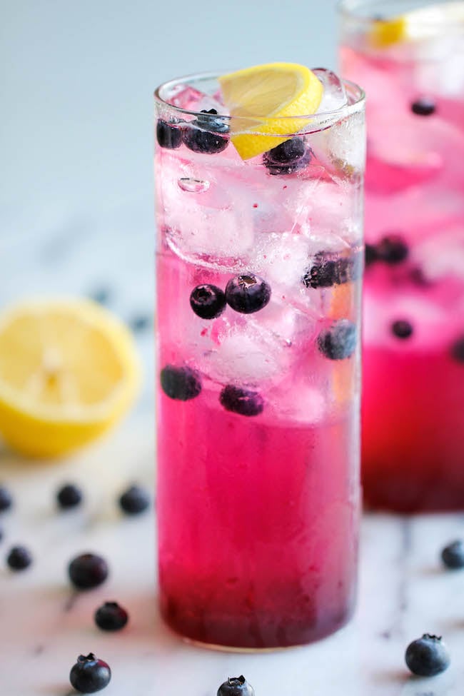 Blueberry Lemonade Mocktail Best Mocktail Recipes POPSUGAR Food Photo 6