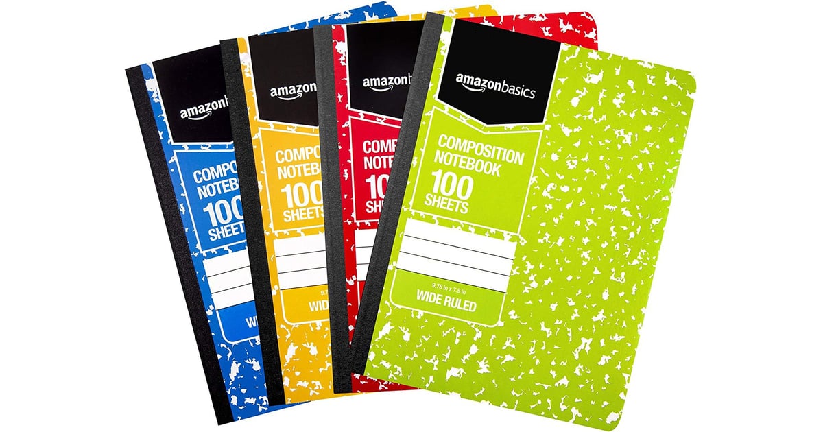 AmazonBasics WideRuled Composition Notebooks Kindergarten School
