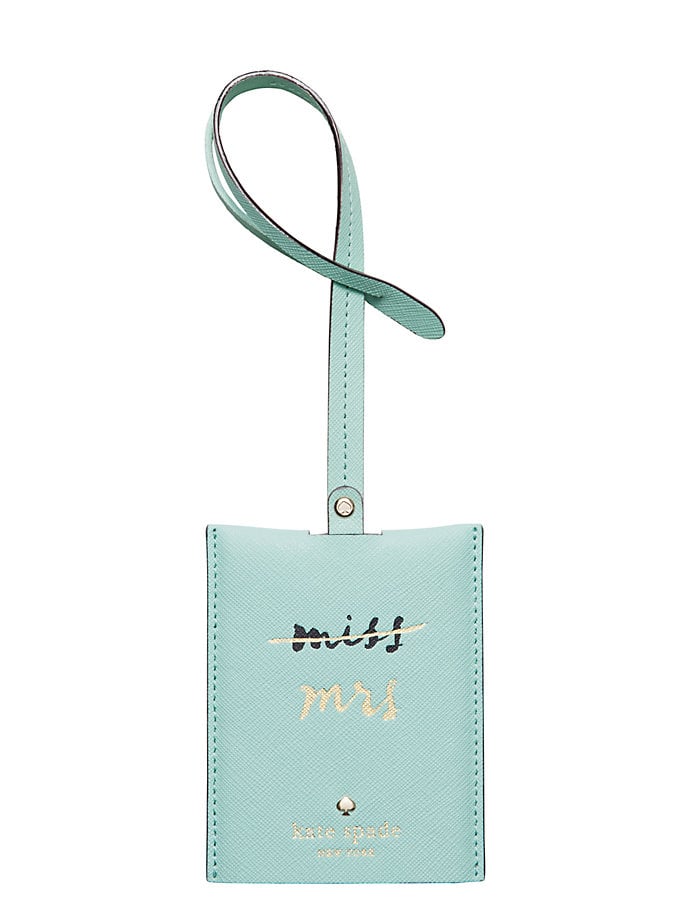 Kate Spade Wedding belles luggage tag ($68) | Every Bridal Outfit You'll  Ever Need — From the Rehearsal Dinner to the Wedding | POPSUGAR Fashion  Photo 5