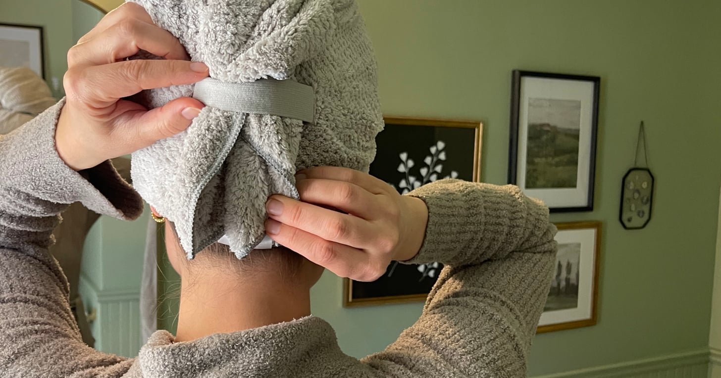 This Hair Towel Cut My Drying Time (and Frizz) in Half