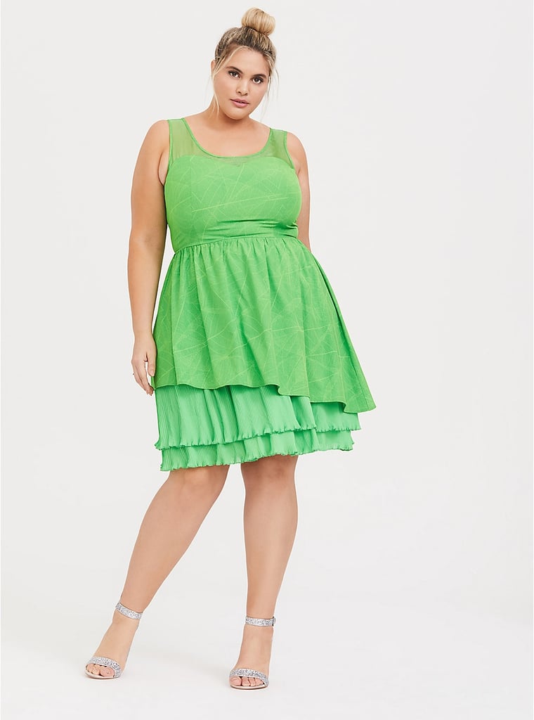 Disney Tinker Bell Lime Green Skater Dress