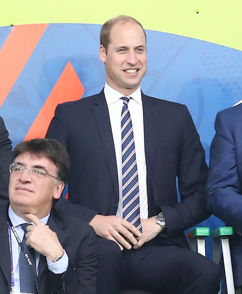 Prince William at Soccer Game in France June 2016