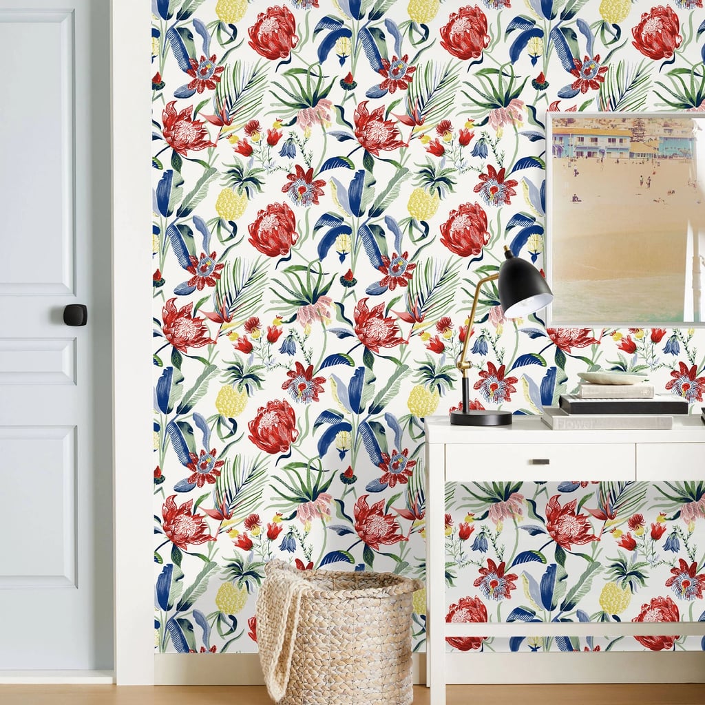 Tropical Floral Peel & Stick Wallpaper | Best Spring Home Decor From Target | POPSUGAR Home Photo 7