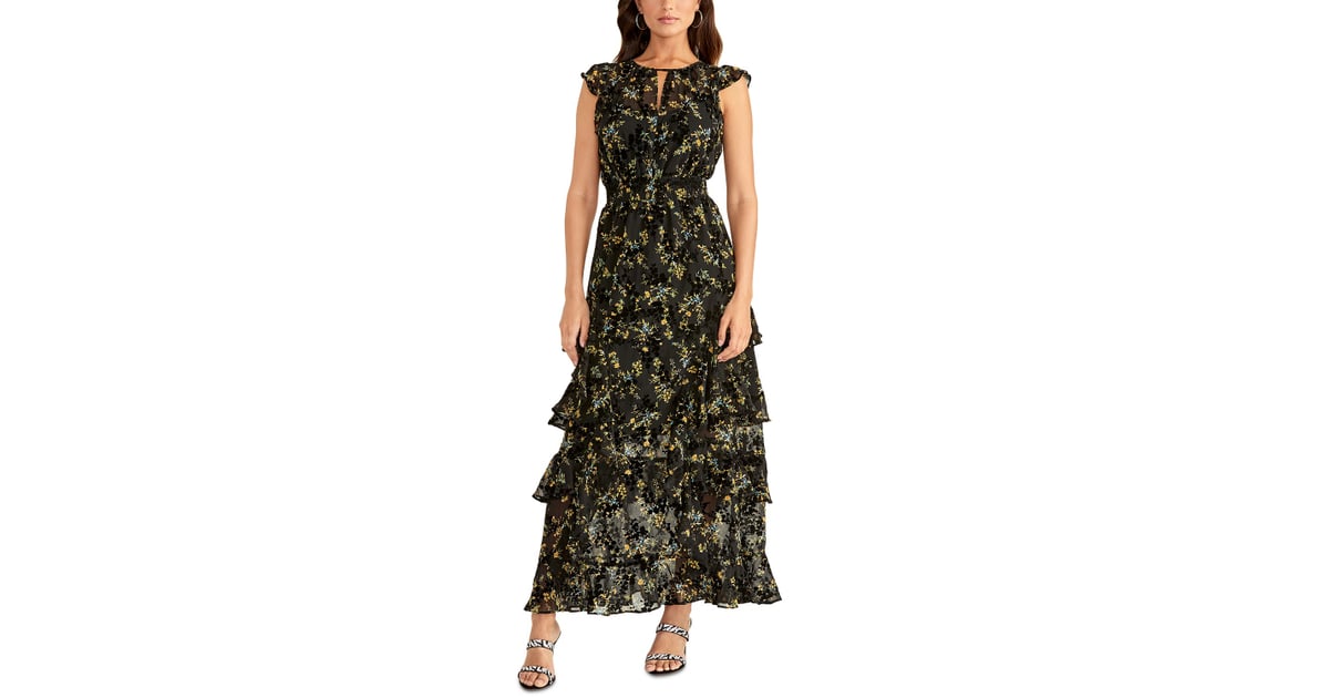 Rachel roy ruffled maxi dress hot sale