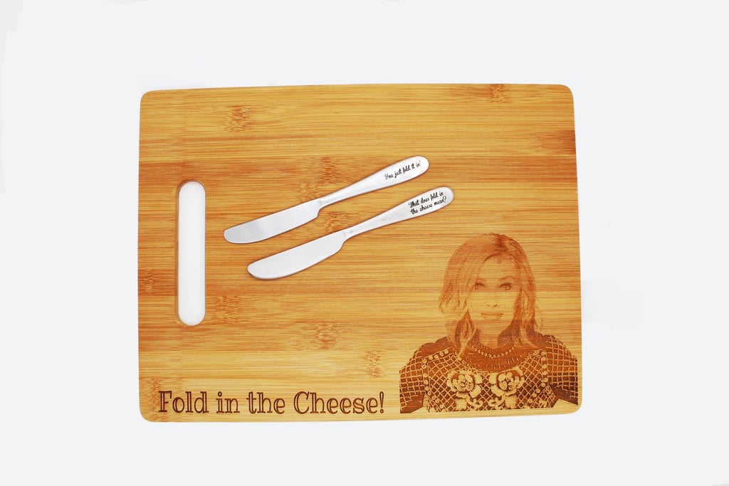 Schitt's Creek Cutting Board Gift Set with Metal Spreaders