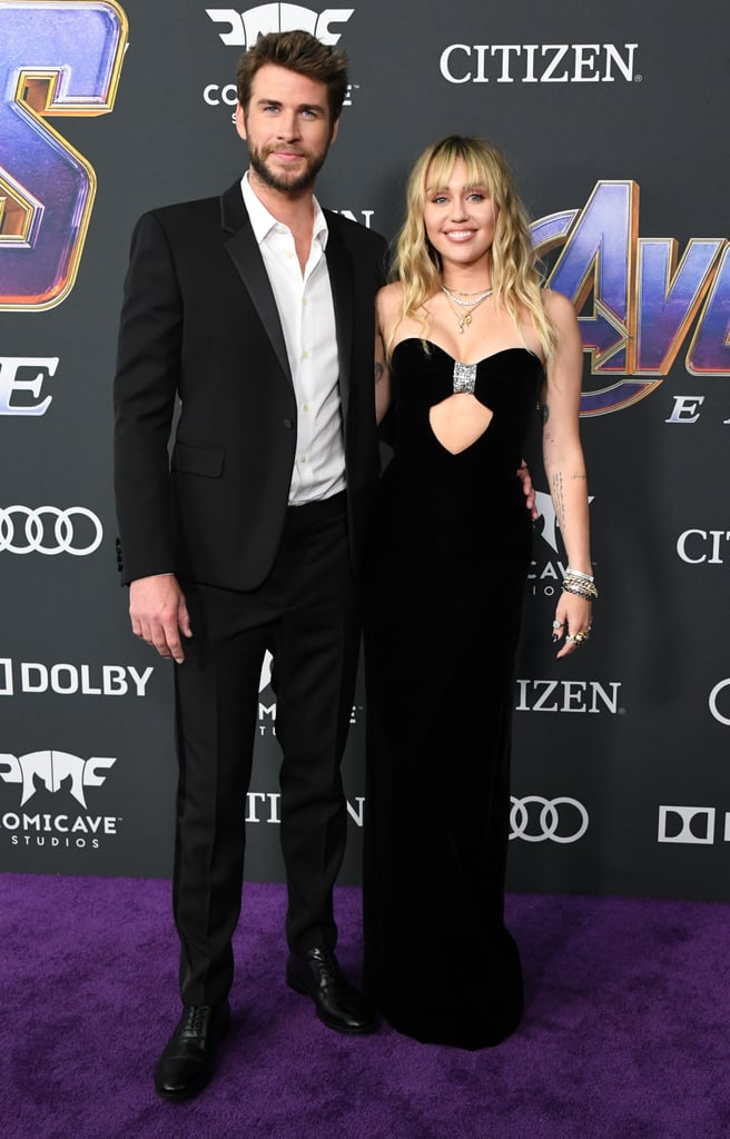 Miley Cyrus and Liam Hemsworth at Avengers Endgame Premiere