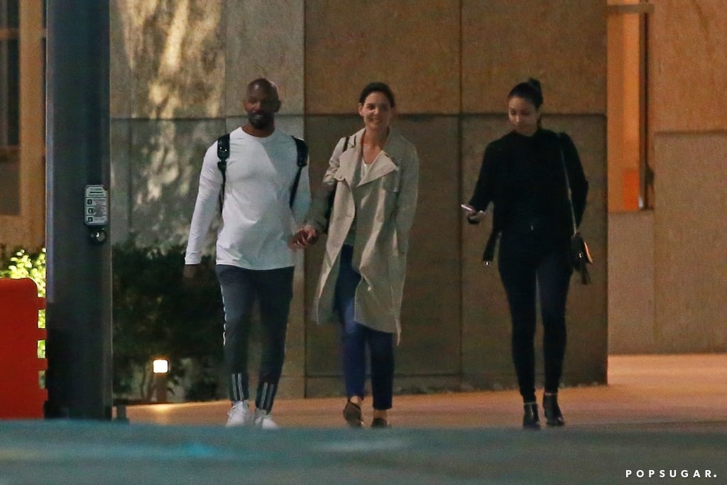 Katie Holmes With Corinne and Jamie Foxx in LA April 2019